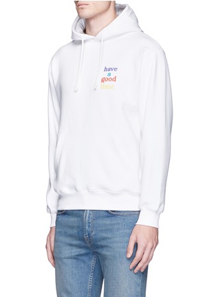 Front View - Click To Enlarge - HAVE A GOOD TIME - Logo print hoodie