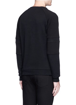 Back View - Click To Enlarge - 73333 - Slice' ottoman ribbed panel sweatshirt