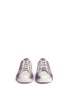 Front View - Click To Enlarge - LANVIN - Sprayed effect leather sneakers