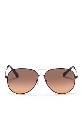 Main View - Click To Enlarge - MICHAEL KORS - 'Kendall I' metal aviator sunglasses