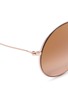 Detail View - Click To Enlarge - MICHAEL KORS - 'Kendall II' metal round mirror sunglasses