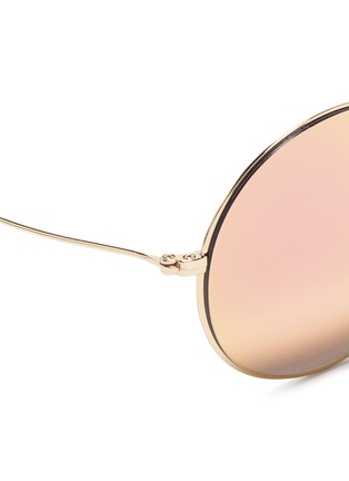 Detail View - Click To Enlarge - MICHAEL KORS - 'Kendall II' metal round mirror sunglasses