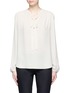 Main View - Click To Enlarge - THEORY - 'Bernetta' tie neck silk georgette blouse