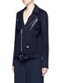 Front View - Click To Enlarge - THEORY - 'Tralsmin DF' wool-cashmere moto jacket