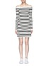Main View - Click To Enlarge - THEORY - 'Pirellia St' stripe knit cold shoulder dress