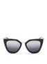 Main View - Click To Enlarge - PRADA - Metal bridge cat eye acetate sunglasses