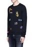 Front View - Click To Enlarge - SCOTCH & SODA - Icon patch raglan sleeve sweatshirt