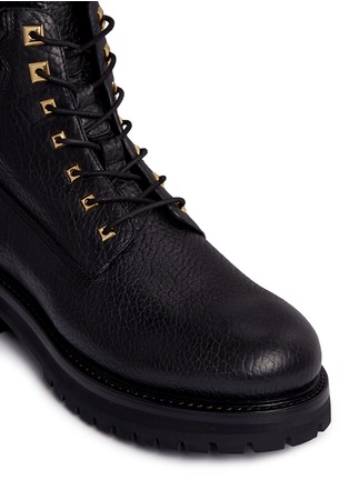 Detail View - Click To Enlarge - BUSCEMI SHOES - 'Site' leather combat boots