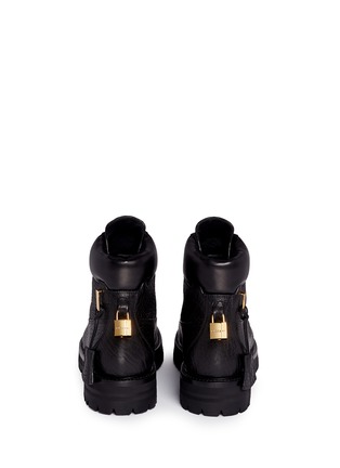 Back View - Click To Enlarge - BUSCEMI SHOES - 'Site' leather combat boots