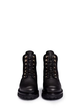 Front View - Click To Enlarge - BUSCEMI SHOES - 'Site' leather combat boots