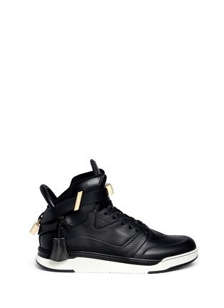Main View - Click To Enlarge - BUSCEMI SHOES - B-Court' mid top leather sneakers