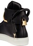Detail View - Click To Enlarge - BUSCEMI SHOES - '125MM Corner Metal' mid top leather sneakers