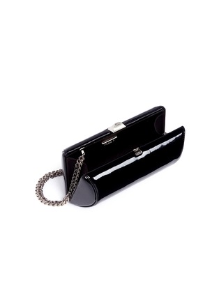 Detail View - Click To Enlarge - RODO - 'Tube' patent leather clutch