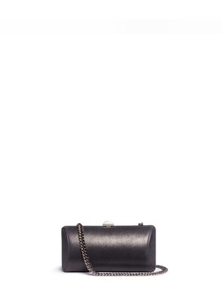 Main View - Click To Enlarge - RODO - 'Tube' shimmer leather clutch