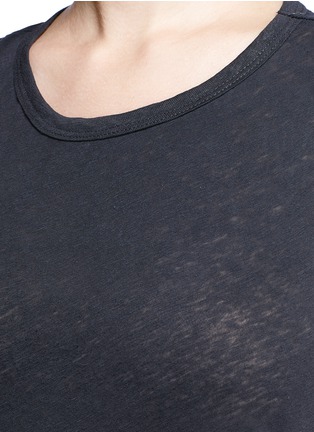 Detail View - Click To Enlarge - JAMES PERSE - 'Tomboy' linen-cotton tank top
