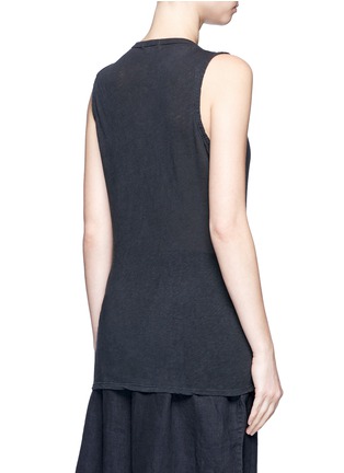 Back View - Click To Enlarge - JAMES PERSE - 'Tomboy' linen-cotton tank top