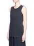 Front View - Click To Enlarge - JAMES PERSE - 'Tomboy' linen-cotton tank top