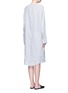 Back View - Click To Enlarge - JAMES PERSE - Stripe dolman sleeve linen shirt dress
