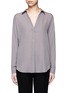 Main View - Click To Enlarge - VINCE - Shirred back yoke georgette blouse