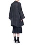 Back View - Click To Enlarge - HELMUT LANG - Oversized double faced wool-cashmere cape coat