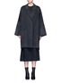 Main View - Click To Enlarge - HELMUT LANG - Oversized double faced wool-cashmere cape coat