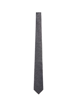 Main View - Click To Enlarge - LANVIN - Dashed stripe jacquard tie