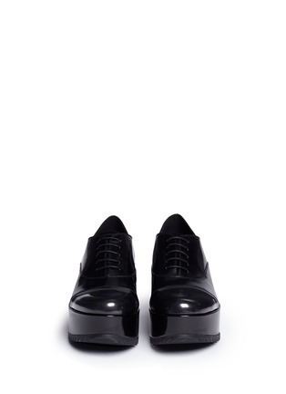 Front View - Click To Enlarge - PEDRO GARCIA  - 'Nicol' patent leather platform loafers
