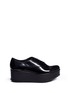 Main View - Click To Enlarge - PEDRO GARCIA  - 'Nicol' patent leather platform loafers
