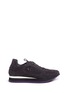 Main View - Click To Enlarge - PEDRO GARCIA  - 'Omega' perforated suede sneakers