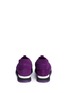 Back View - Click To Enlarge - PEDRO GARCIA  - 'Omega' perforated suede sneakers