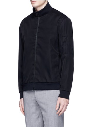 Front View - Click To Enlarge - THEORY - 'Ronin' cotton blend twill track jacket