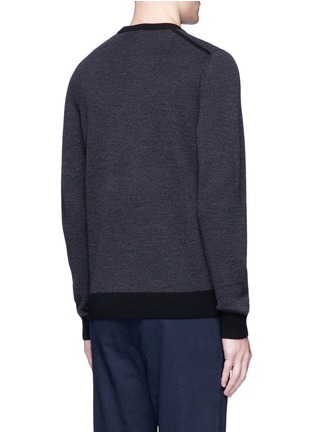 Back View - Click To Enlarge - THEORY - 'Blakes' mélange merino wool sweater