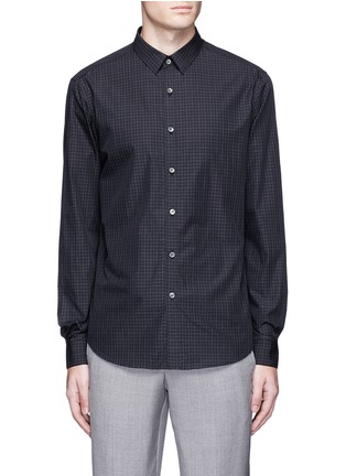 Main View - Click To Enlarge - THEORY - 'Zack PS' check plaid poplin shirt