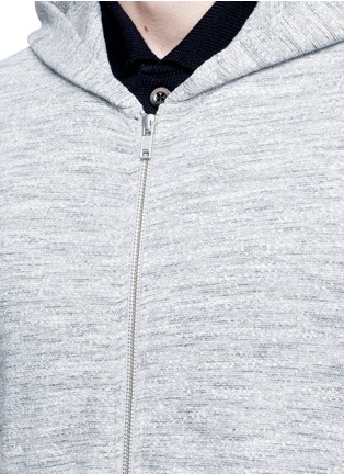 Detail View - Click To Enlarge - THEORY - 'Danen H' zip French terry hoodie