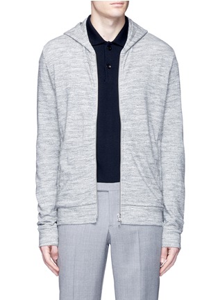 Main View - Click To Enlarge - THEORY - 'Danen H' zip French terry hoodie