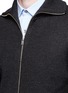 Detail View - Click To Enlarge - THEORY - 'Ronzons FZ' Merino wool zip cardigan