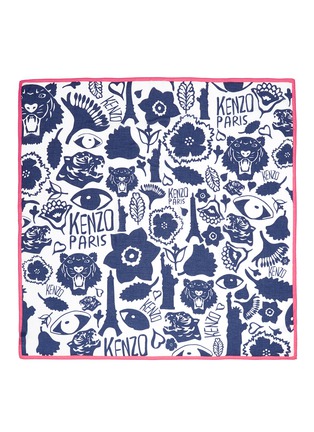 Main View - Click To Enlarge - KENZO - Paris city print modal-cotton scarf