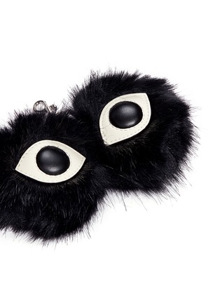 Detail View - Click To Enlarge - STELLA MCCARTNEY - Alter fur eyes keychain