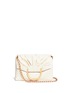 Main View - Click To Enlarge - STELLA MCCARTNEY - Ruched front flap alter nappa shoulder bag
