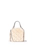 Main View - Click To Enlarge - STELLA MCCARTNEY - 'Falabella' mini quilted alter fur tote