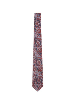 Main View - Click To Enlarge - ISAIA - Paisley print wool-silk hopsack tie