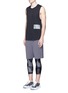 Figure View - Click To Enlarge - THE UPSIDE - Logo block print muscle tank top