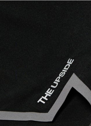 Detail View - Click To Enlarge - THE UPSIDE - 'Welded Trainer' lasercut bonded seam 4-way stretch shorts