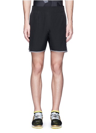 Main View - Click To Enlarge - THE UPSIDE - 'Welded Trainer' lasercut bonded seam 4-way stretch shorts