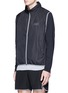 Front View - Click To Enlarge - THE UPSIDE - 'Night Runner' retractable hood zip vest