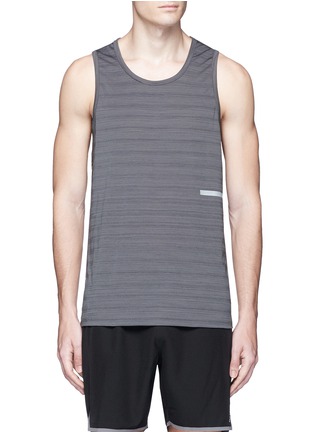 Main View - Click To Enlarge - THE UPSIDE - Stripe jacquard knit tank top