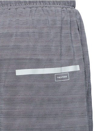 Detail View - Click To Enlarge - THE UPSIDE - Stripe jacquard knit shorts