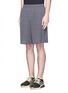 Front View - Click To Enlarge - THE UPSIDE - Stripe jacquard knit shorts