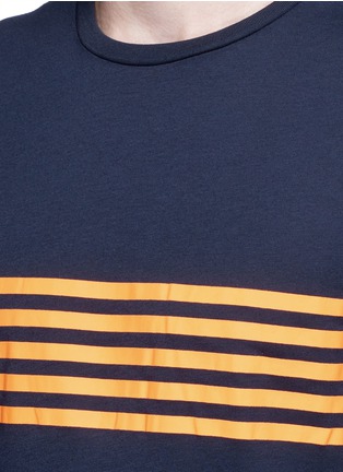 Detail View - Click To Enlarge - THE UPSIDE - 'Panel Line' stripe print T-shirt
