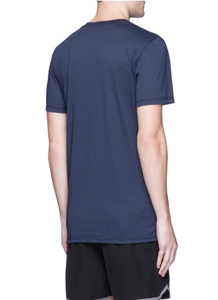 Back View - Click To Enlarge - THE UPSIDE - 'Panel Line' stripe print T-shirt